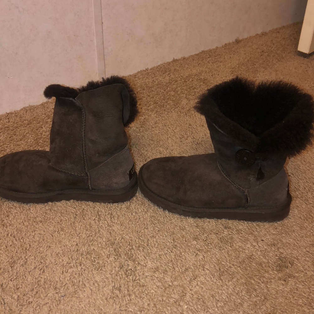 Brown Bailey Button Short Ugg Boot - image 2